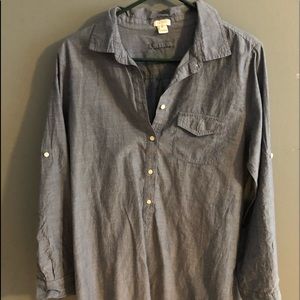 Jcrew factory chambray tunic